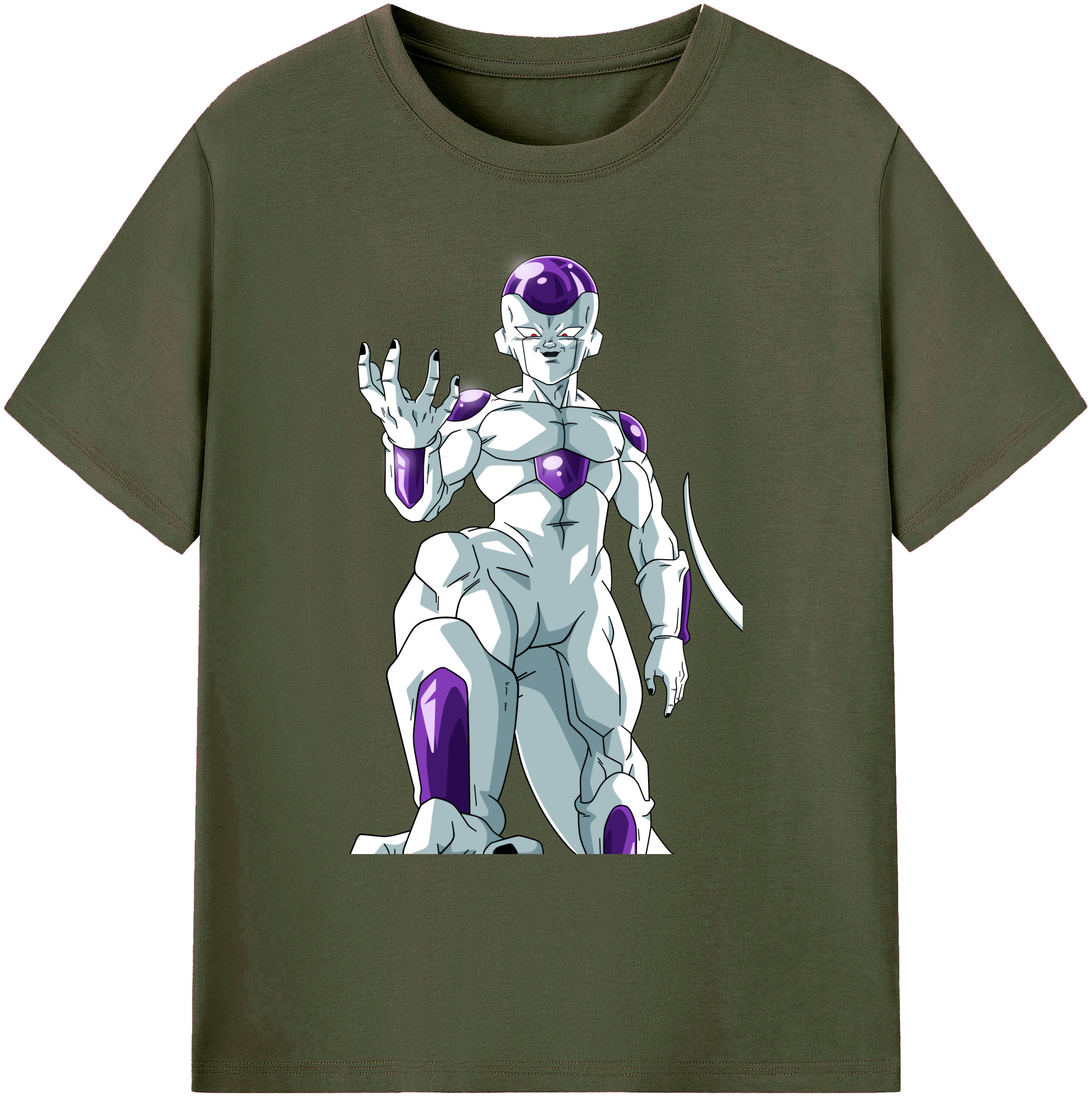 （画像用） ドラゴンボール フリーザ DRAGON BALL Frieza 綿100％ メンズ半袖Tシャツ｜肌触りやわらか＆通気性